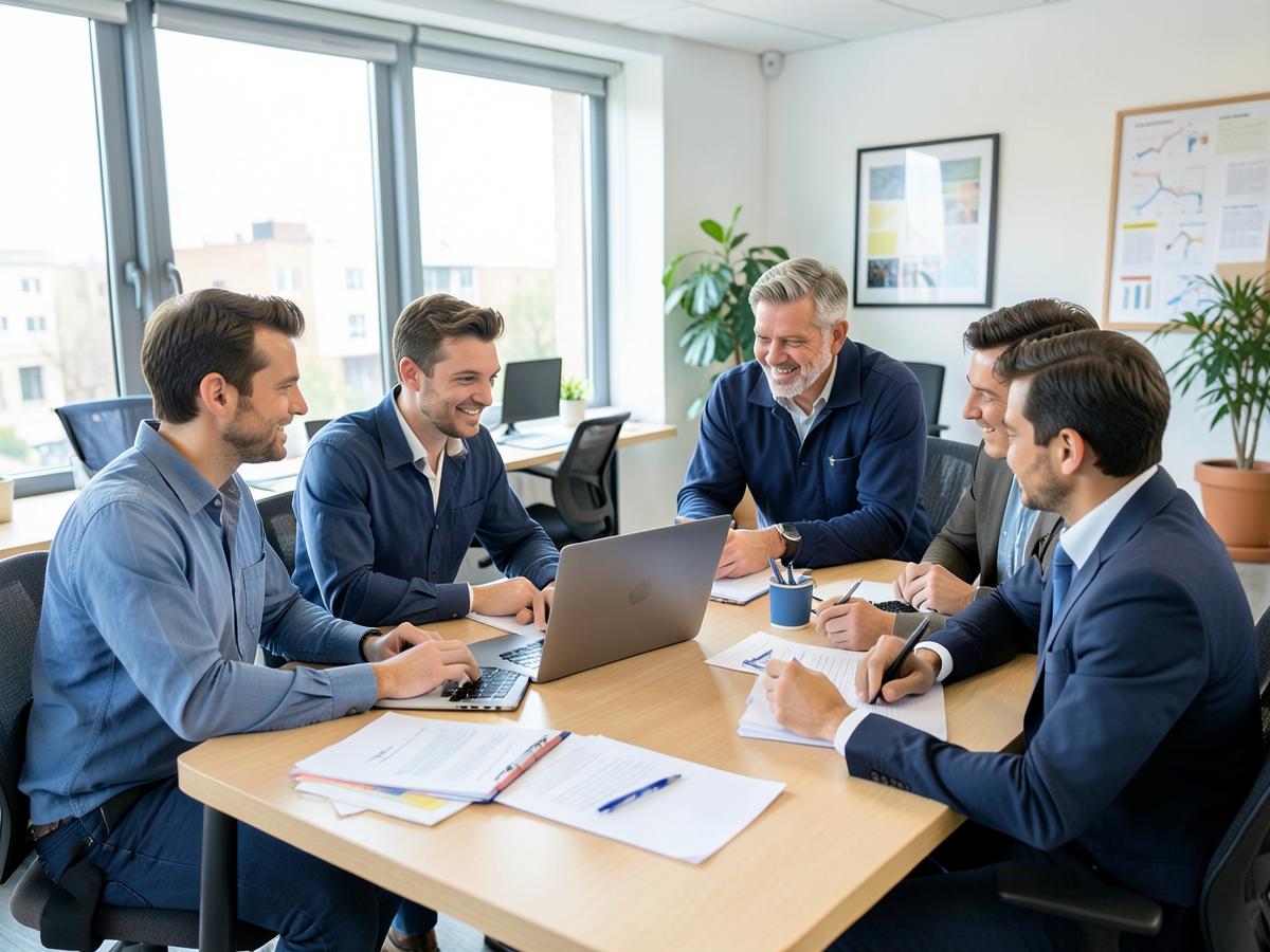 A Serviqoo demo session with a small business team
